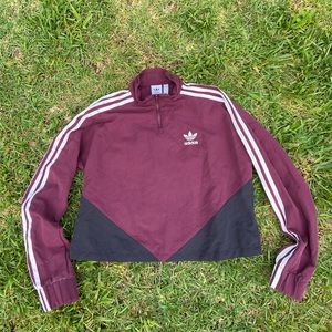 Adidas women’s cropped track pullover
